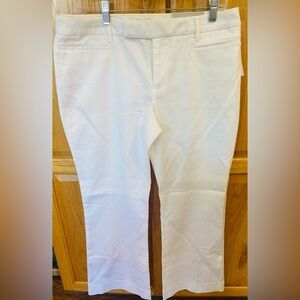 Gap White Modern Bootcut Stretch‎ Woman's Pants Size 10A/33"W**NWT